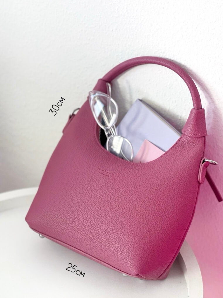 Розовая сумка-мини